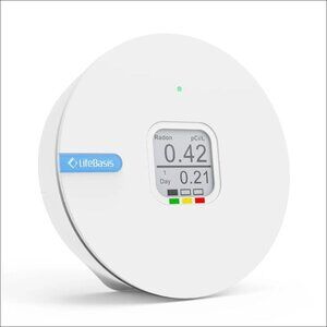 LifeBasis Life Basis Digital Radon Detector Battery Operated